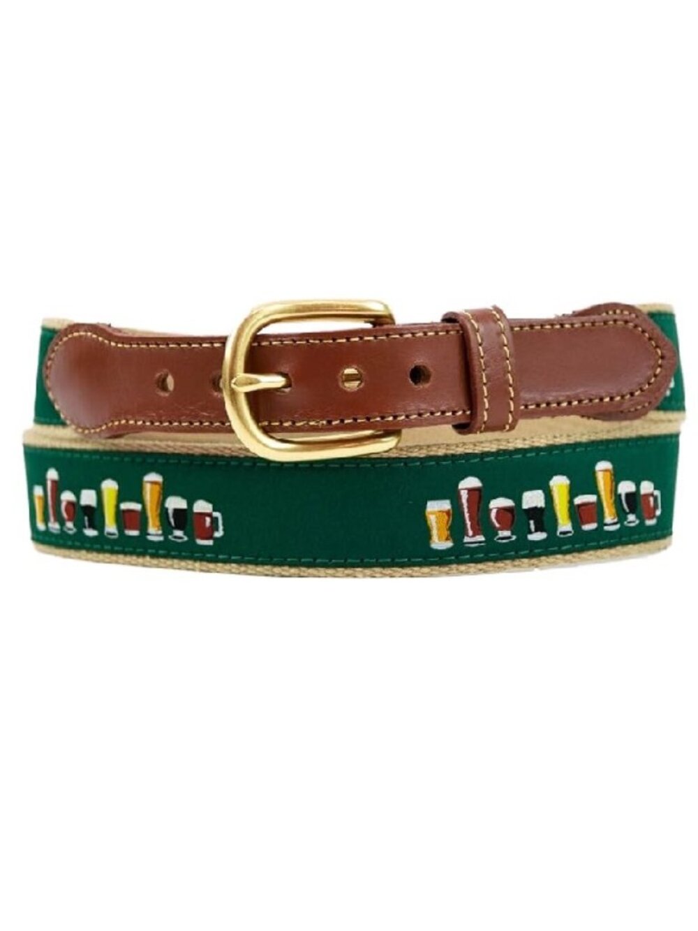 Like‎ New Leatherman Ltd. Beer Mug Cotton Webbing Belt 36
